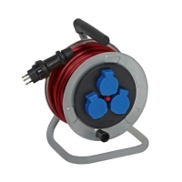 2P-41PR-25 - Metall Kabelrolle 25m IP55 Pur 3x1.5mm²