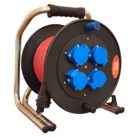 Hartgummi Kabelrolle 4xT13 50m IP55 Pur 3x1.5mm²