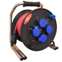 Hartgummi Kabelrolle 4xT23 50m IP55 Pur 3x2.5mm²