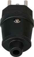 PS173843 - Gummi Stecker T23 IP20 schwarz strong