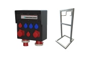 Hartgummi Wandverteiler 63A IP55 mit Fussgestell